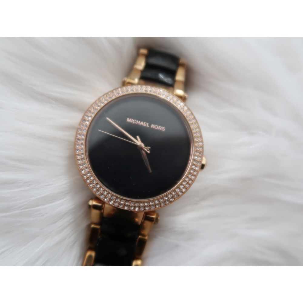 Michael Kors rose gold watch Swarovski crystal